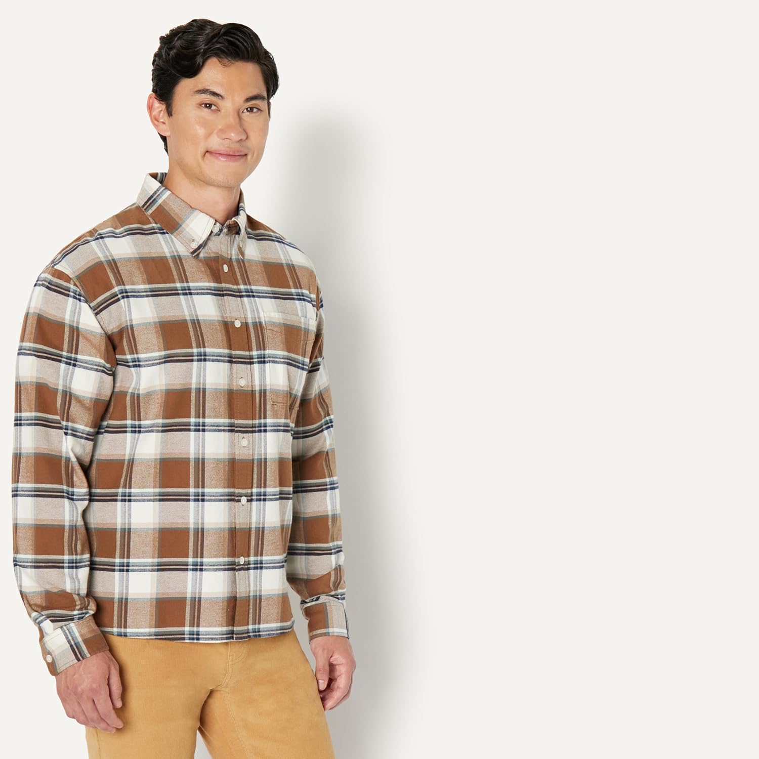 Amazon Essentials Men's Modern Oversized-Fit Cotton Button-Down Shirt - Image 2