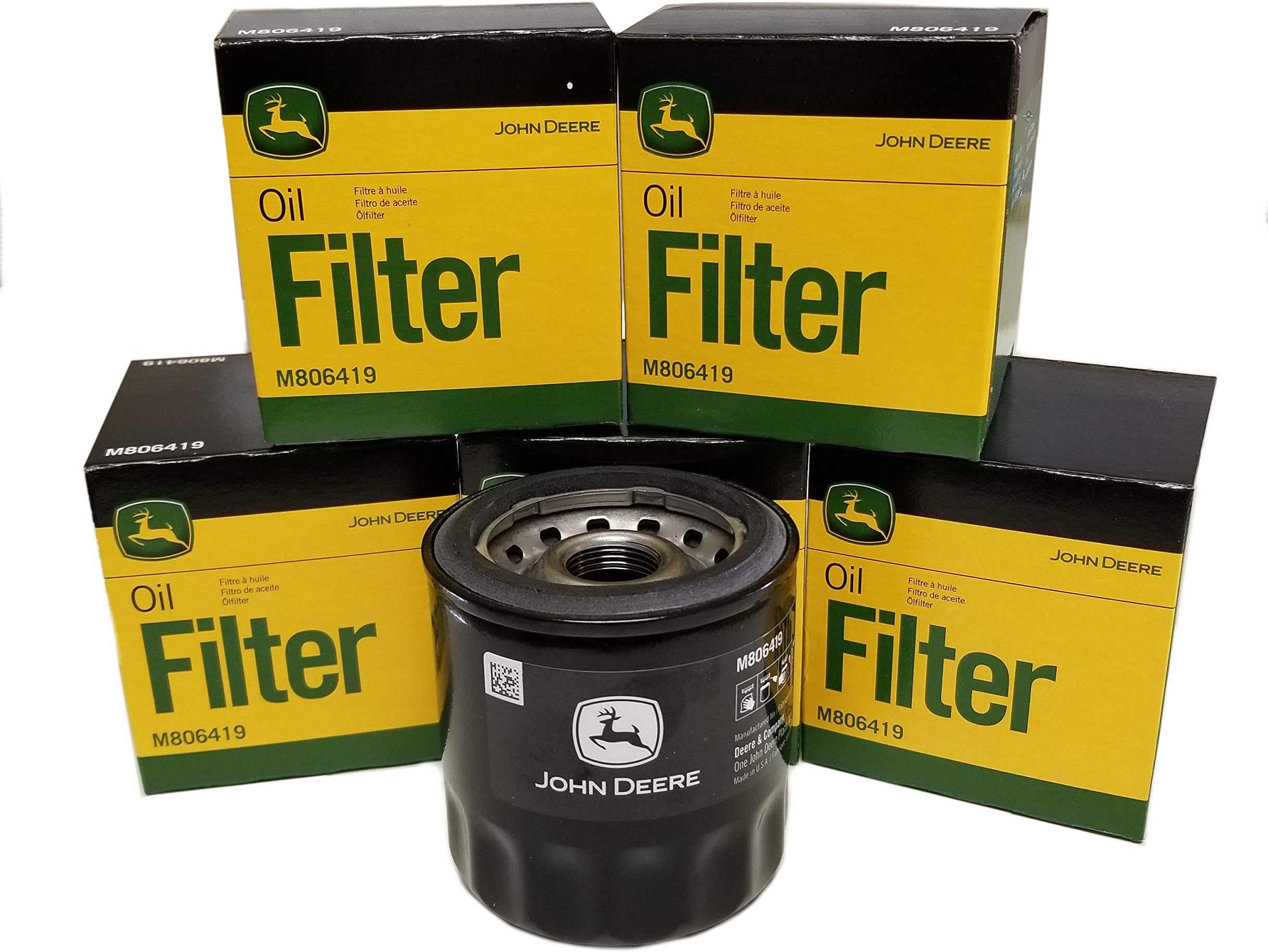 John Deere Original Equipment Oil Filter #M806419 (Qty 4)