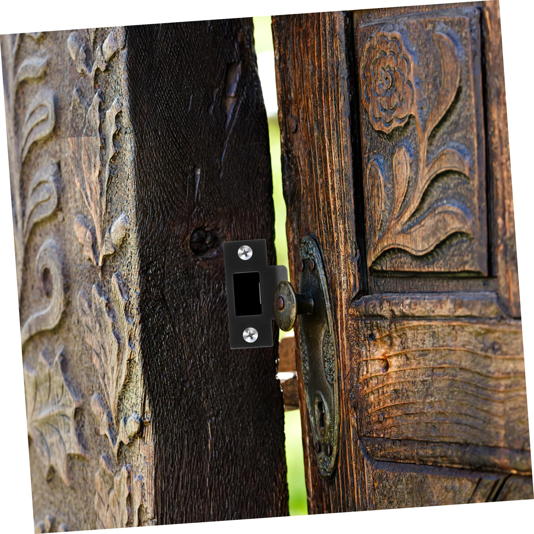 VILLCASE 5 Ensembles Plaque De Renforcement De Porte Inoxydable Lot De Gâches De Pêne Pour Sécuriser Vos Portes Plaques De Renforcement Durables 4 Pièces * 5