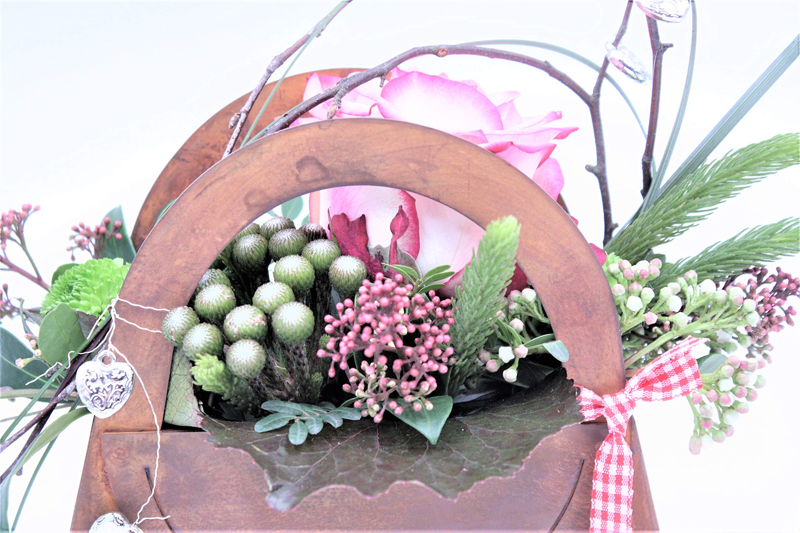 Rostikal Pflanztopf Tasche 35 x 35 Gartendeko Vintage Deko Wohnzimmer