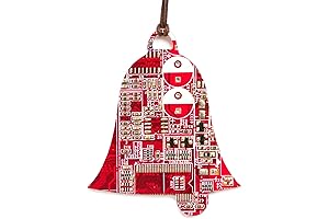 Recycled Circuit Board Bell Christmas Ornament For Computer Geeks