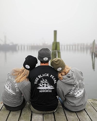 Miniatura 6 de The Black Pearl Gorro de punto 100% lana alta con logotipo de barco de invierno cálido unisex sombreros