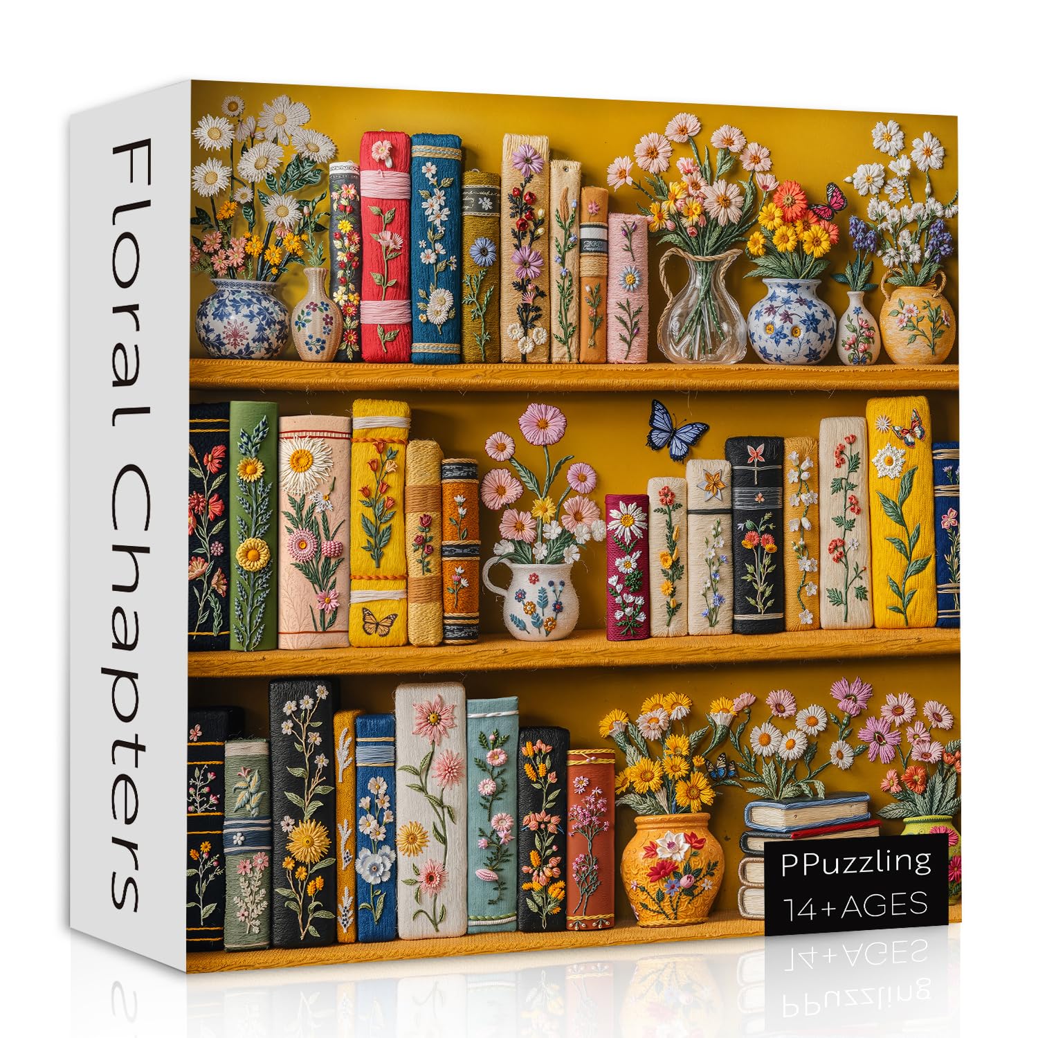 Flowerページ Vintage Wildflower Pages Puzzles for Adults 1000 Pieces, Plant