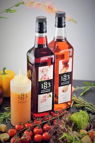 Miniatura 5 de Jarabe de vainilla para café, 33.8 onzas, jarabe de vainilla 1883, fabricado en Francia