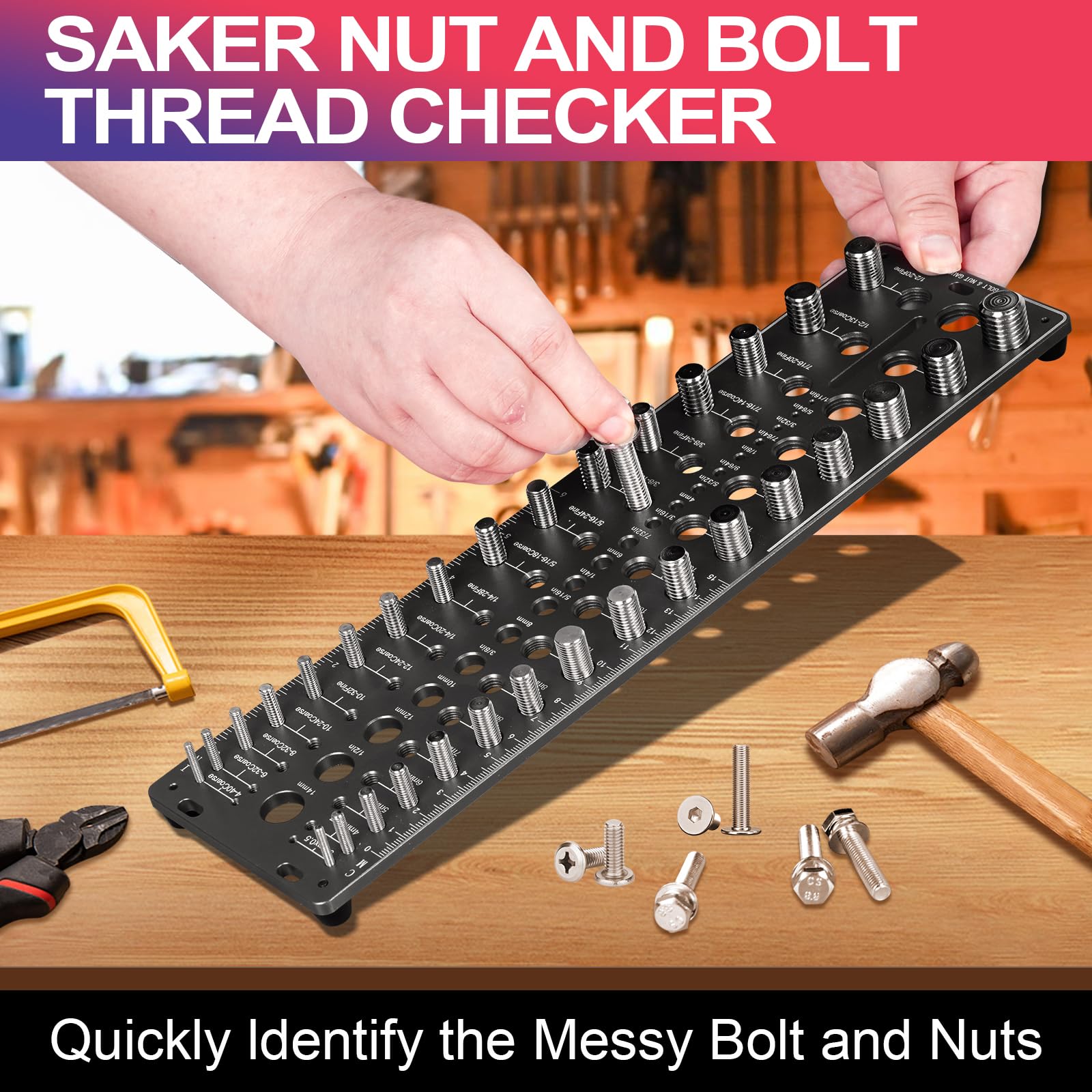 Nut and Bolt Thread Checker - Accurate Fastener Sizing -7 Nut and Bolt Thread Checker - Accurate Fastener Sizing -7