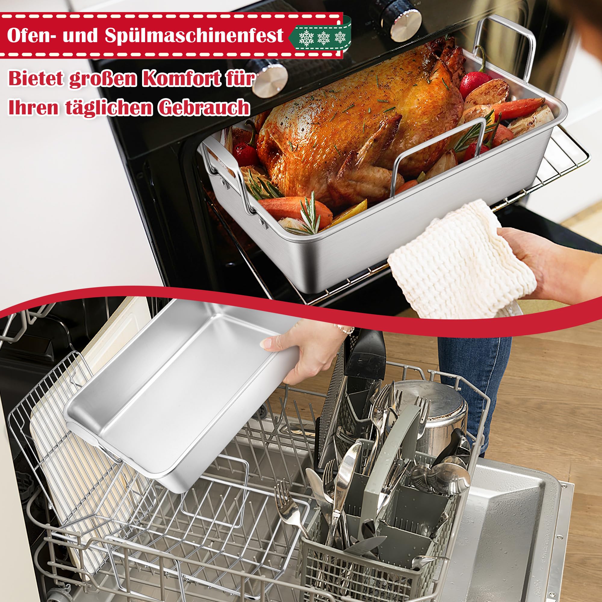 Joyfair Naczynie do pieczenia ze stali nierdzewnej z
