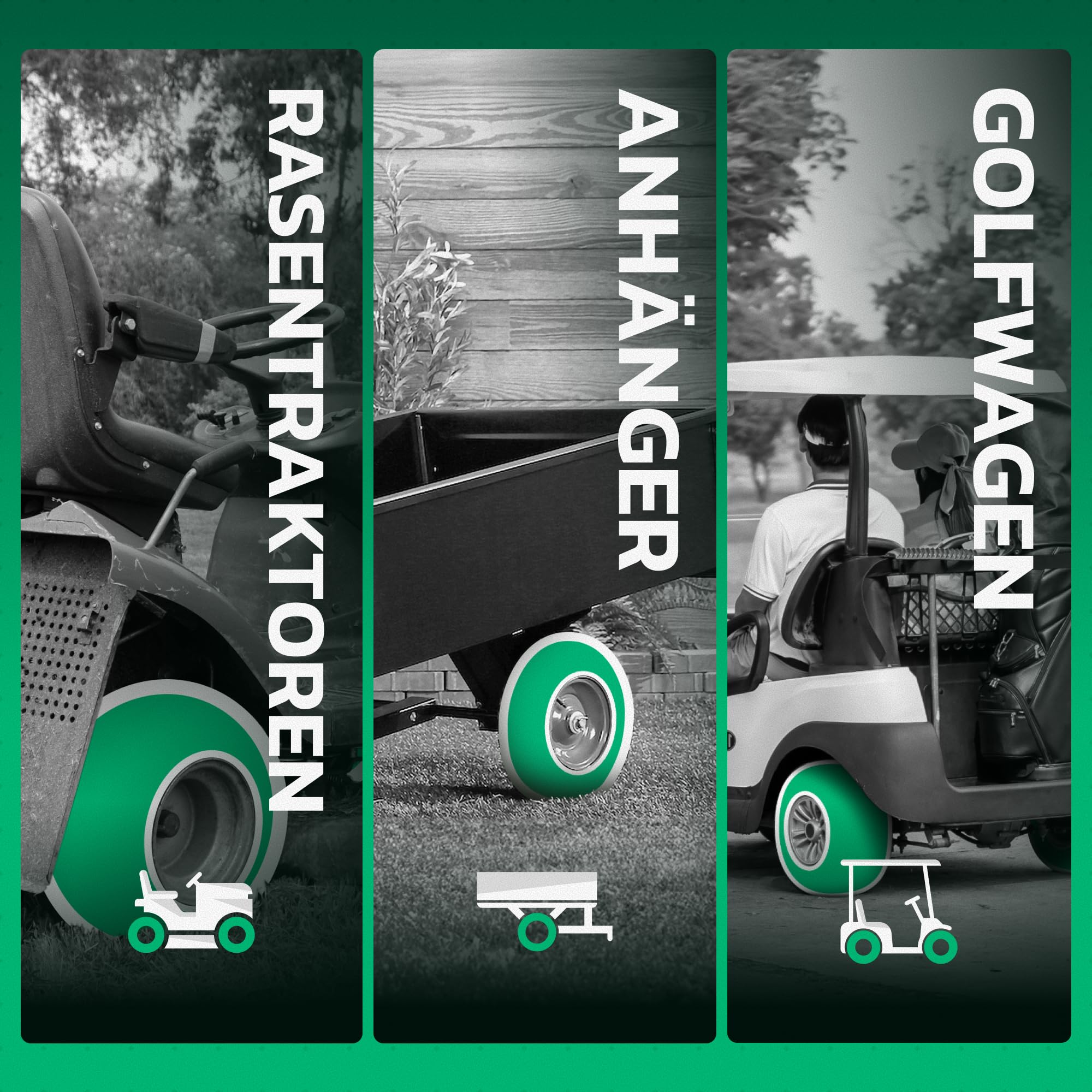 MoovMoov Schlauch 16 Zoll für Reifen 16x6.50-8 und 16x7.50-8 – für Aufsitzmäher, Rasentraktor, Gartenanhänger, Golfcart – Winkelventil – 2er-Set