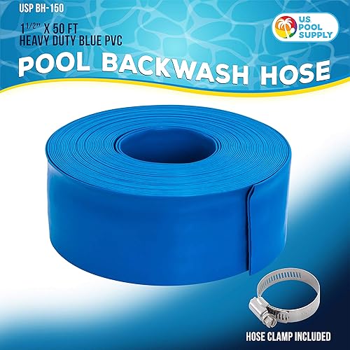 Miniatura 17 de U.S. Pool Supply Manguera de retrolavado para piscina de 2 "x 100 pies, manguera de drenaje de piscina, manguera de drenaje, manguera de descarga