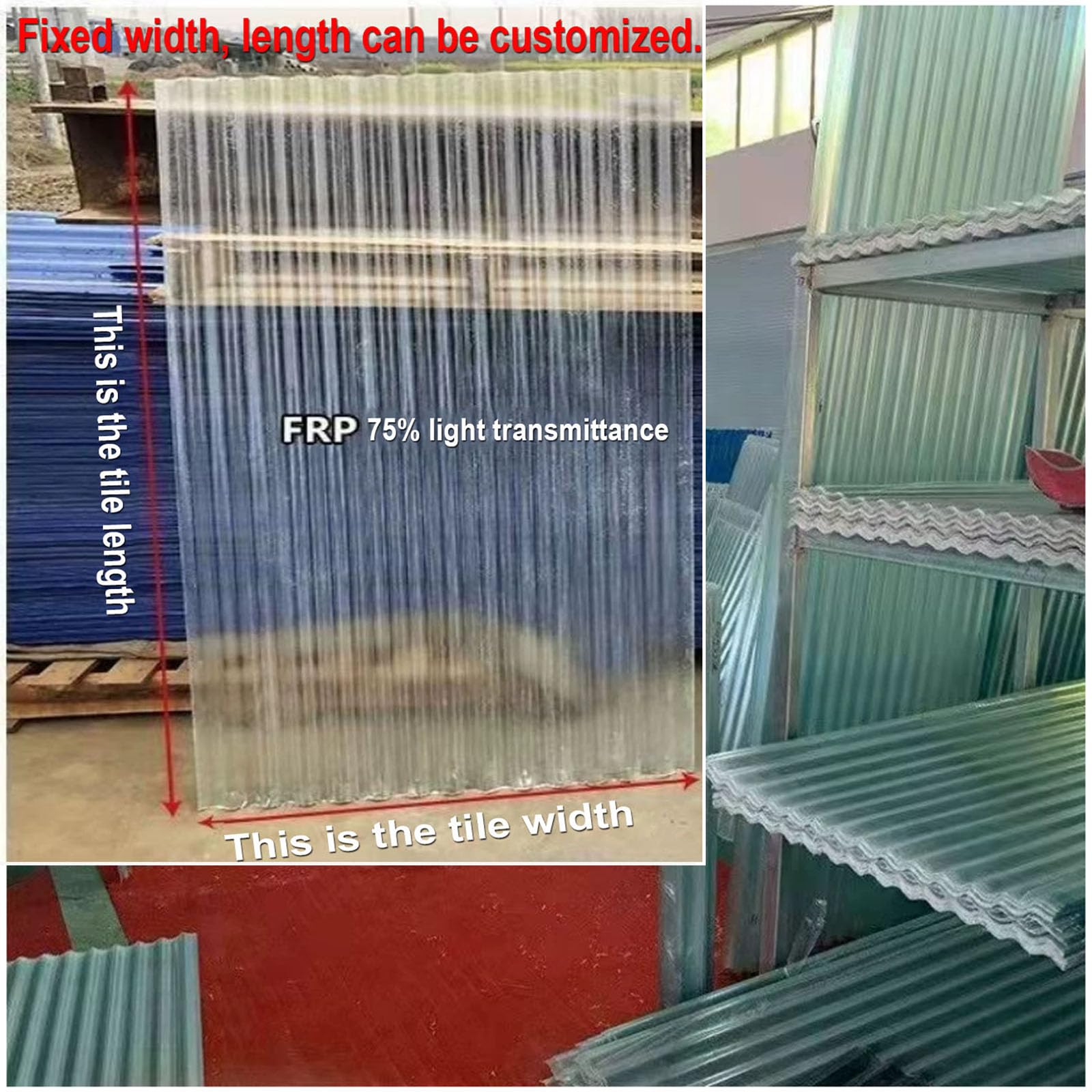 2mm Planchas Transparentes Tejados,2/4/6/9/10/12/16/20pcs Paneles Para Tejado Resistentes Al Impacto,Placa De Iluminación Natural FRP De Protección UV,Chapa Tejado (0.9×0.8m,2pcs)