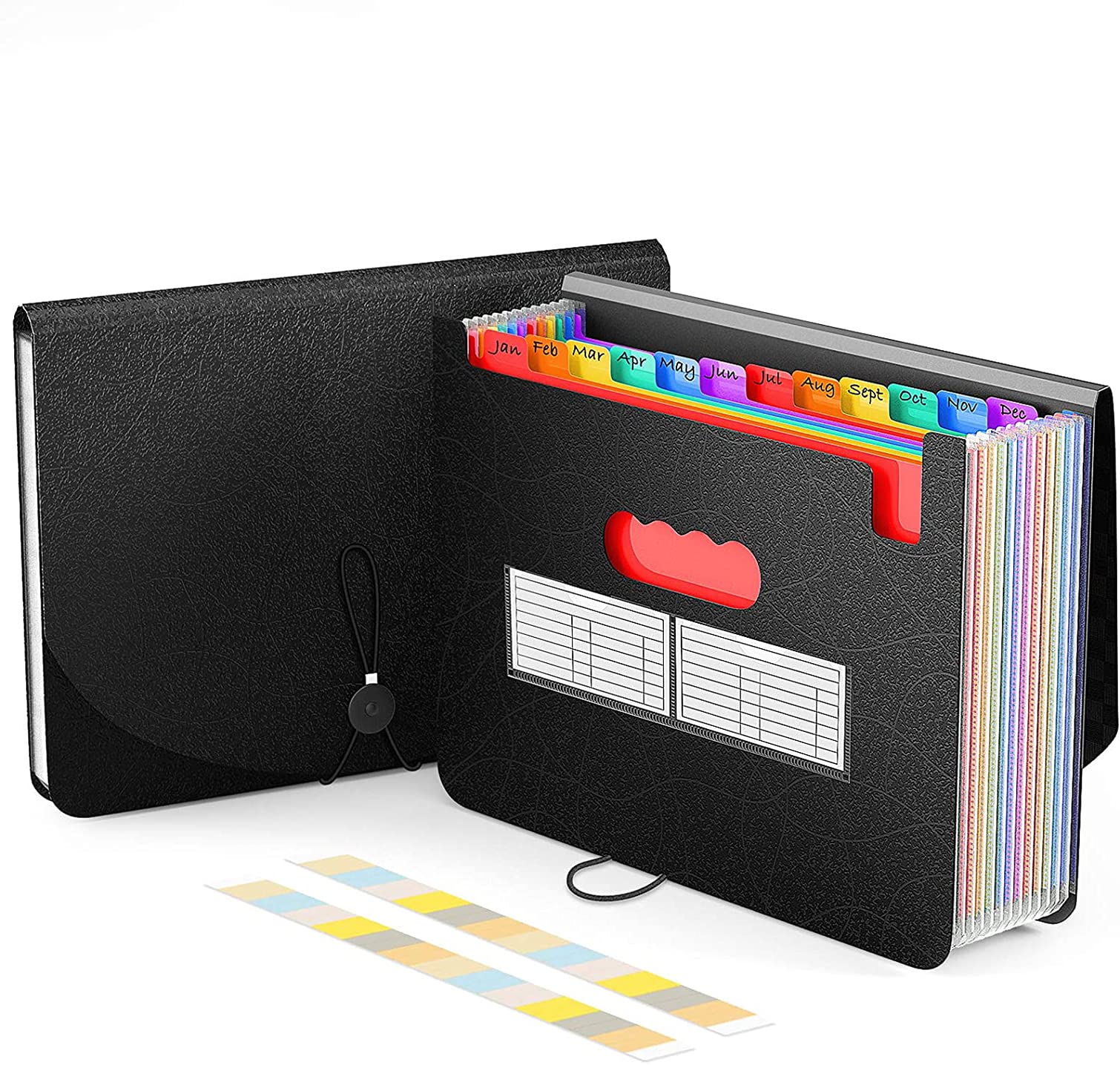 Buy Accordian File Organizer, 13-Pocket Plastic Receipt Paper Expanding ...