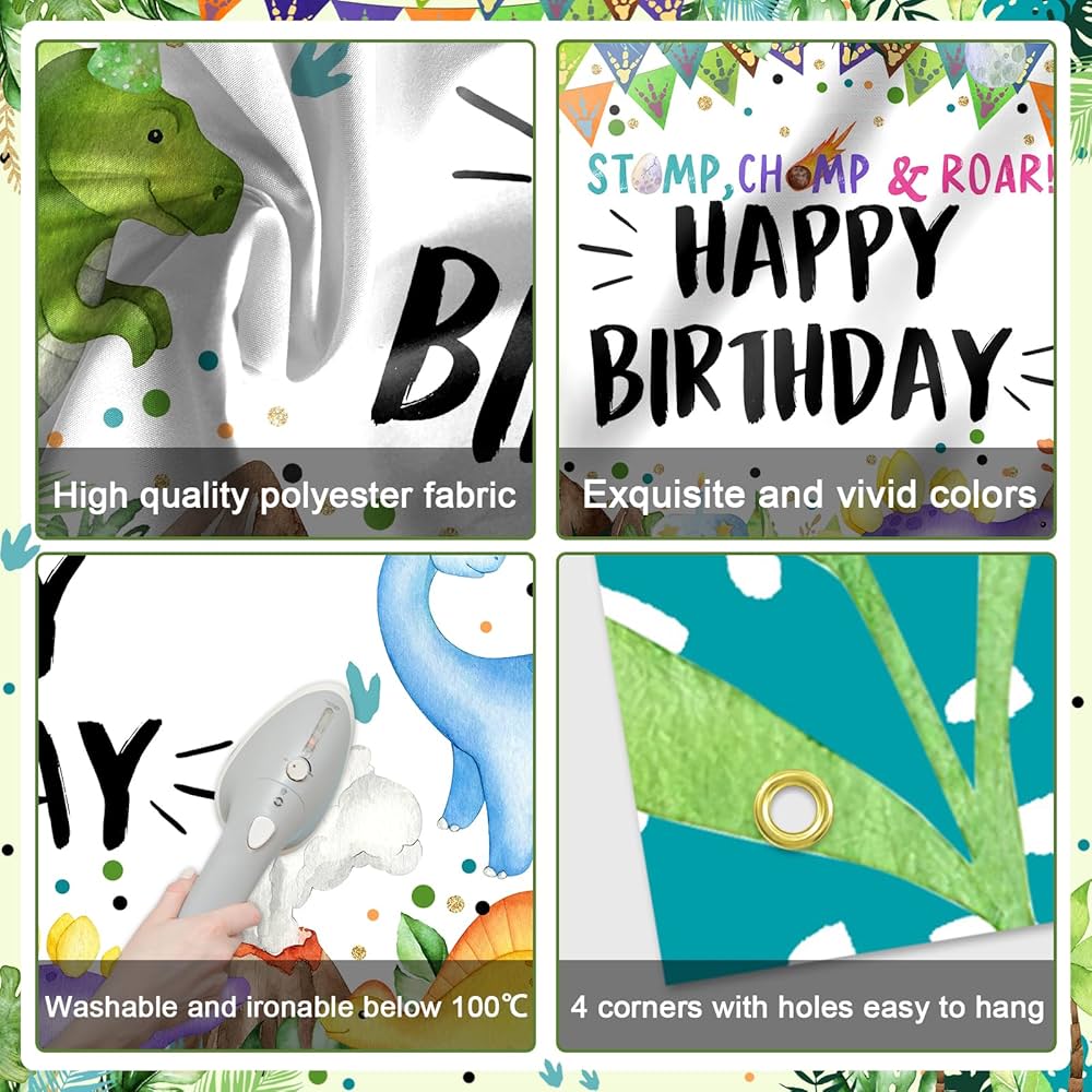 Amazon.com: Avezano Dinosaur Birthday Banner - Watercolor Jungle Happy Birthday Banner for Kids Party Decorations, Photography Background, 70.8x43.3inch : Toys & Games amazon-com-avezano-dinosaur-birthday-banner-watercolor-jungle-happy-birthday-banner-for-kids-party-decorations-photography-background-70-8x43-3inch-toys-games