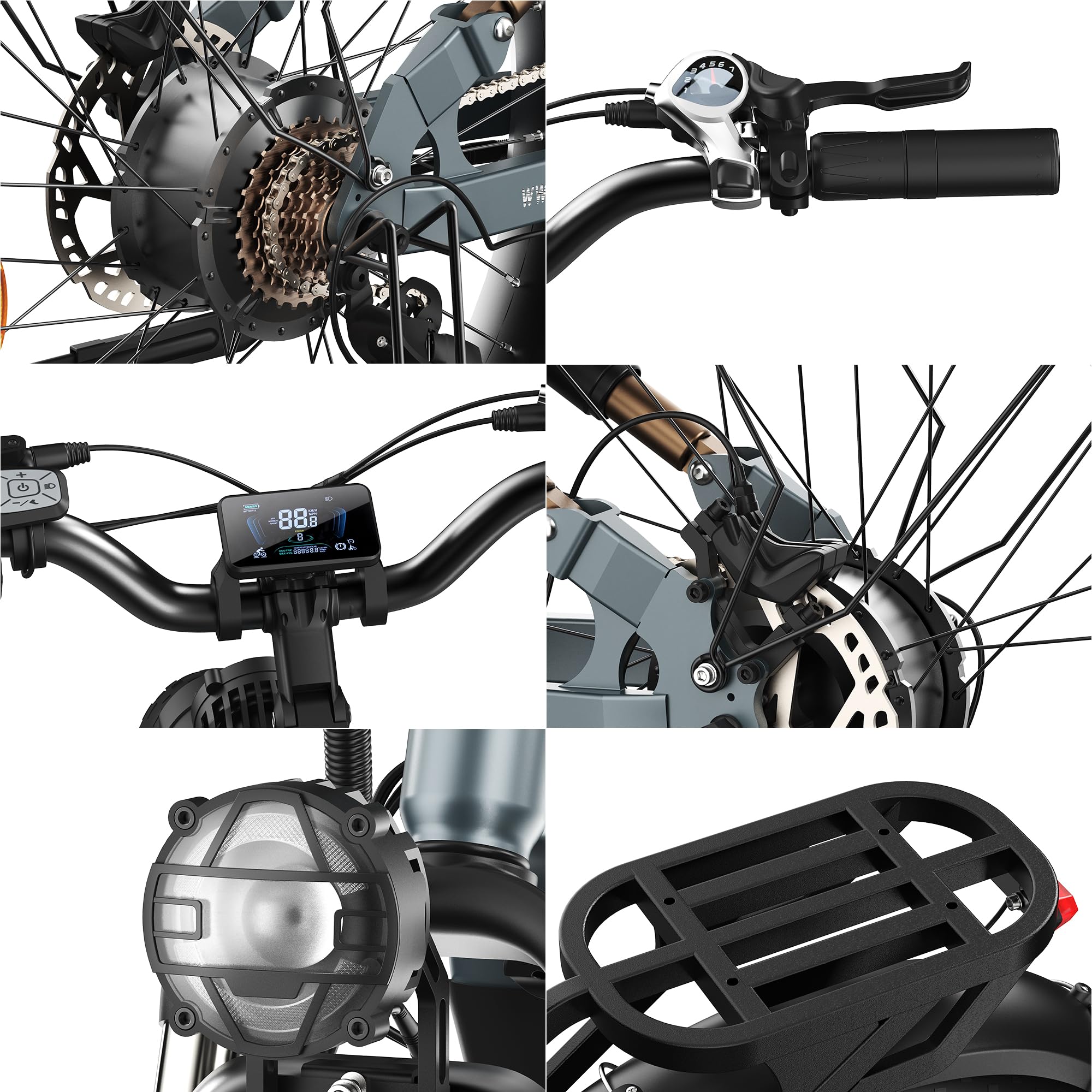 SOARED Adult electric mountain bike featuring dual motors, a torque sensor, a removable 48V 30Ah battery, hydraulic brakes, full suspension, and 26×4.0-inch wide tires