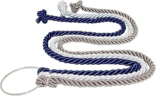 Cord of Three Strands, Wedding Knot, Ceremony Rope, Dark Silver, White, Navy Braids