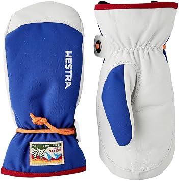 Hestra Unisex Wakayama Jr Mitt, Youth 3-7yrs Insulated, Waterproof Alpine Ski & Snowboarding Mittens, Boys & Girls