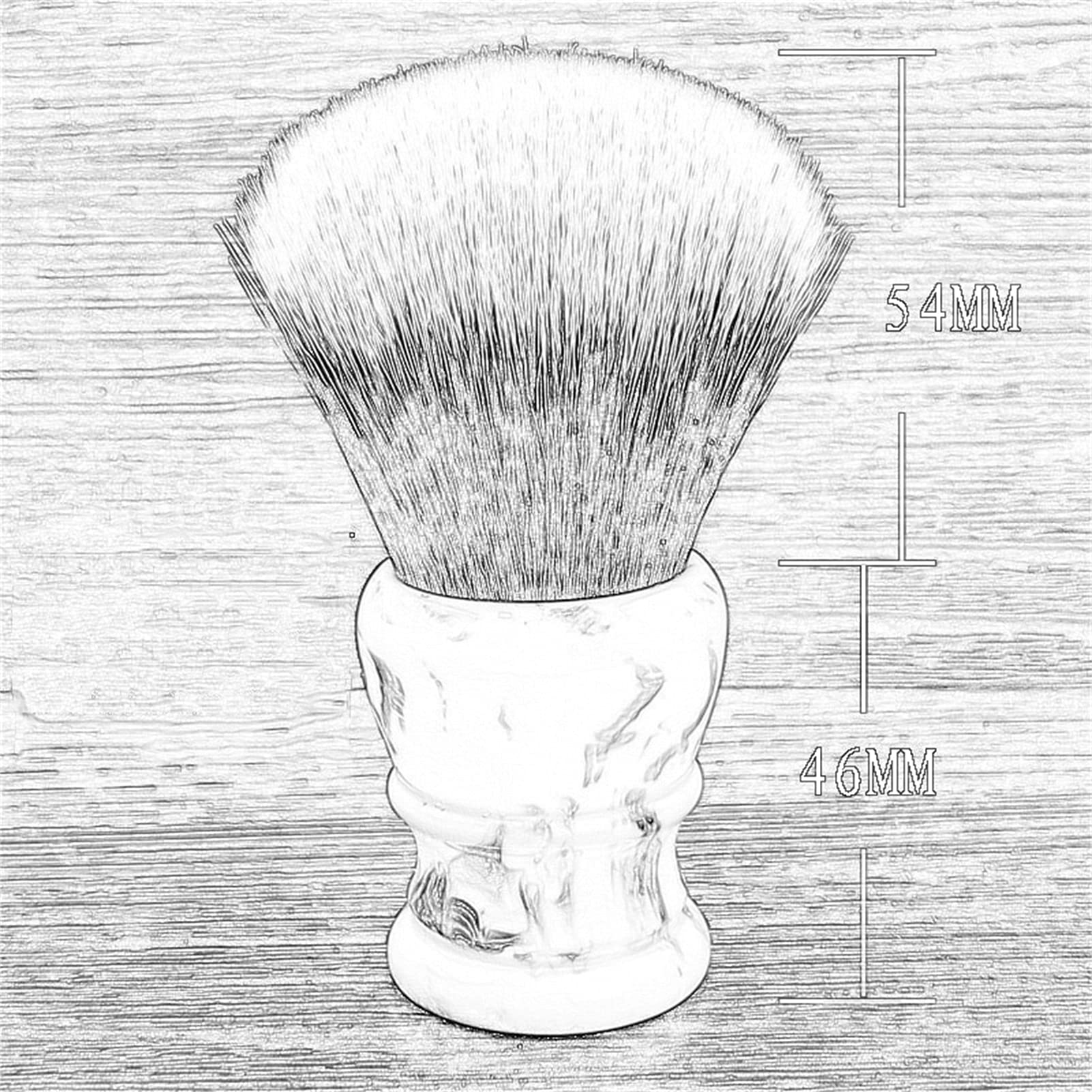 Brocha de Afeitar Hecho a Mano Compacto Barba Espuma Cepillo Durable Mango de Resina Hombre Brocha de Afeitar húmeda