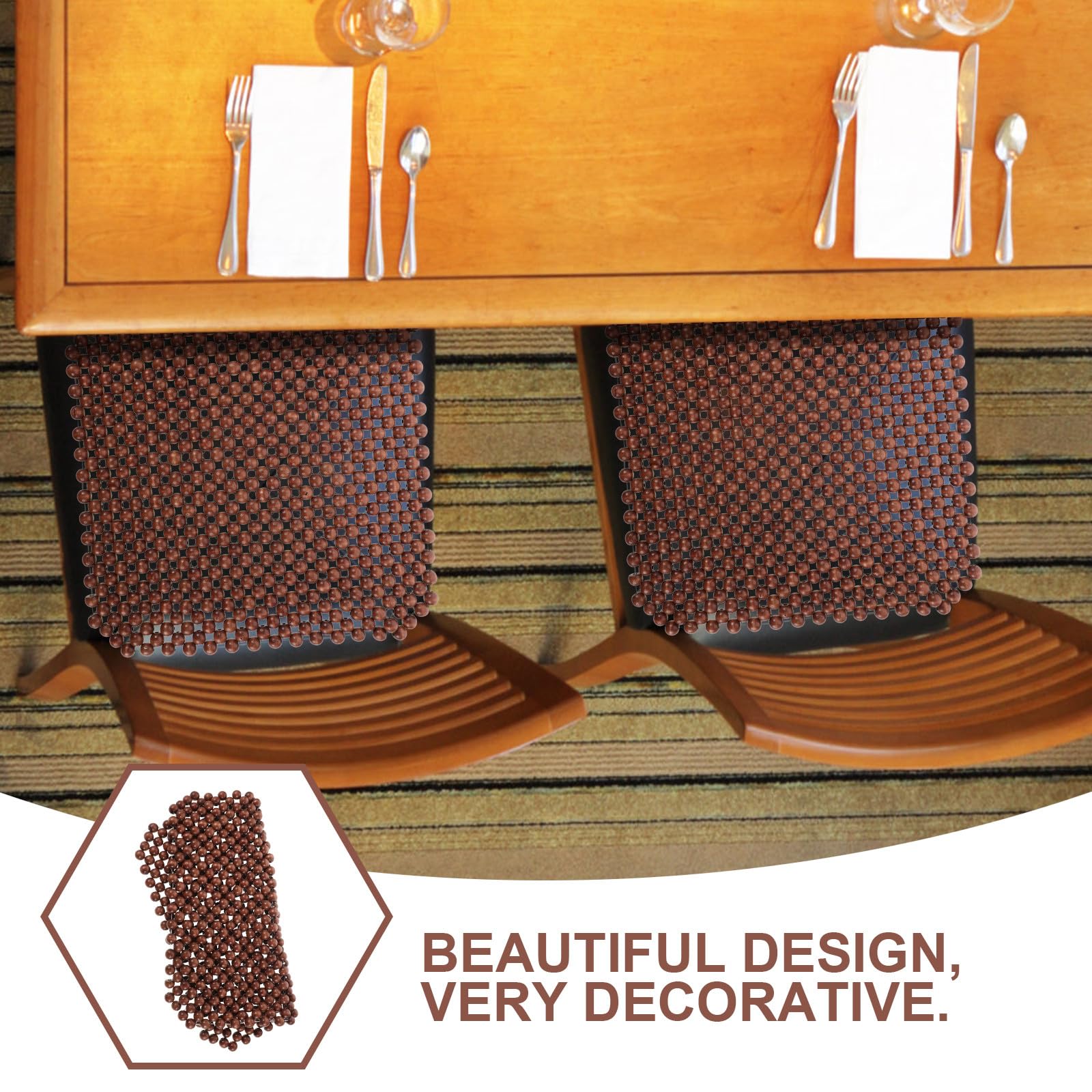 Healvian Cuscino e Comfort Durante la Guida in Legno per Sedile Auto Quadrato Design Moderno e Sofisticato Facile da Installare per Vacanze Estive