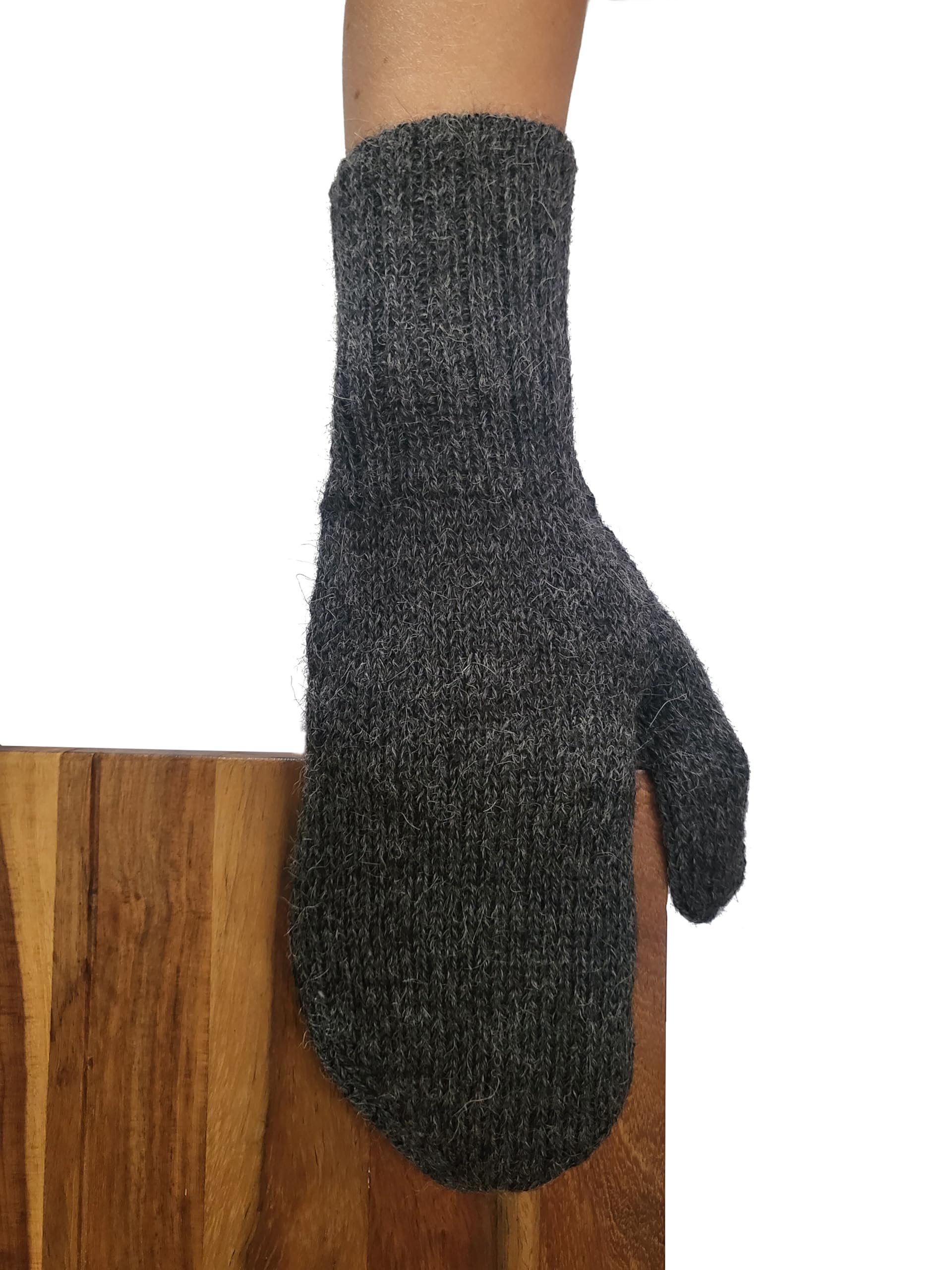 Posh Gear Alpaca Guanti Pugnoguanti Muffole Donna Uomo 100% Lana di alpaca