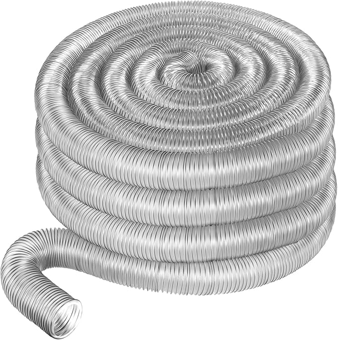 Therwen 65' Clear PVC Dust Collection Hose Flexible PVC