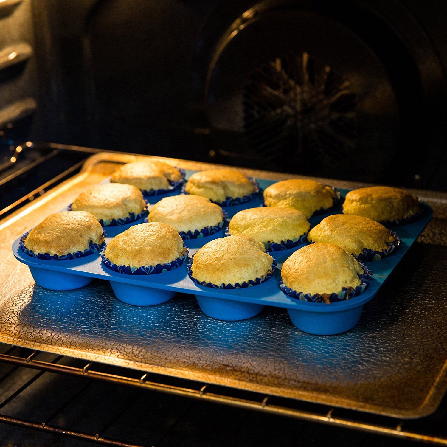 Moule à Muffins En Silicone – Nonstock Sans BPA – Moule à Cupcakes