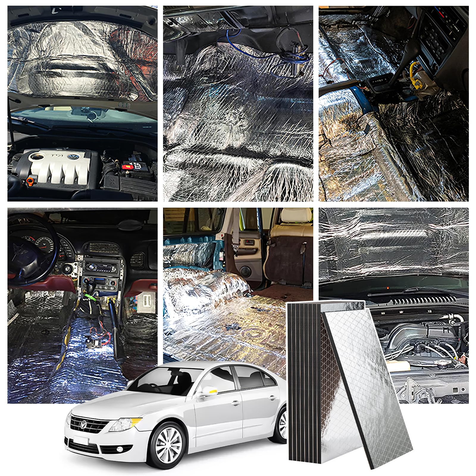 Siless Alfobrilla De Aortiguación De Sonido Para Autoóvil De 30 Pies