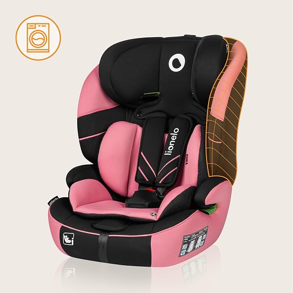 Lionelo Levi Adjustable Car Seat for 9-36kg Transforms with Your Child from Infant to 12 Years, Multi-Level Headrest & Insert Options, Enhanced Side Protection, Easy Install & Wash, Certified - 5