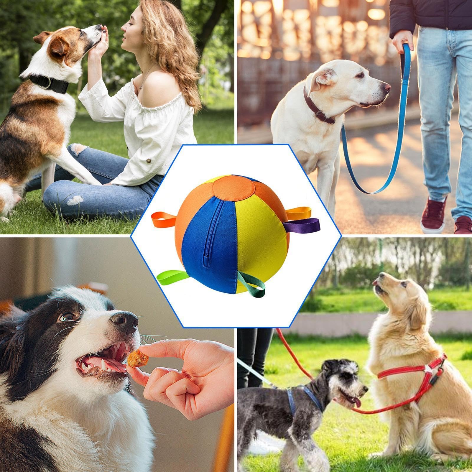 Pelotas De Pastoreo Para Perros Gigante Hinchable Con Bomba De Aire | Juguetes Interactivos Para Perros Pastores Para Exterior En Parques Jardines Piscinas Juego Ejercicio Entrenamiento