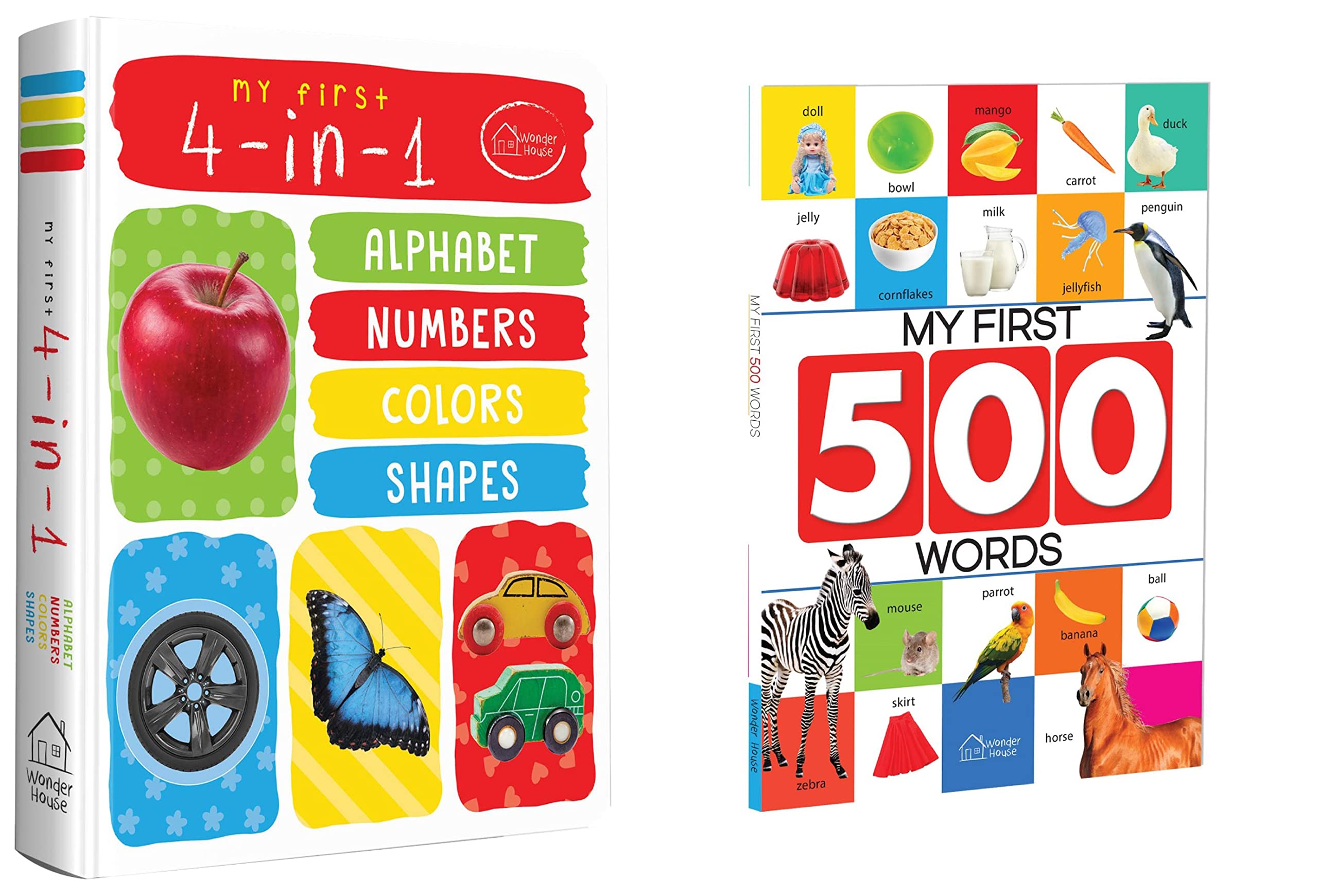My First 4 in 1 Alphabet Numbers Colours Shapes: Padded Board