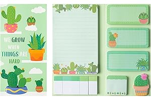 We Grow When Things are Hard Inspirational Gift | Sticky Notes Set,...