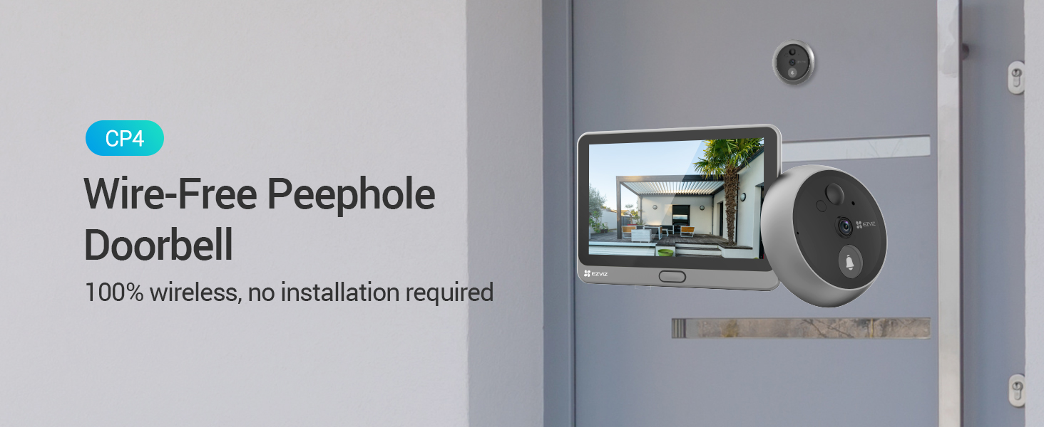 Amazon.com: EZVIZ Wireless Door Peephole Camera - 4.3-Inch Color