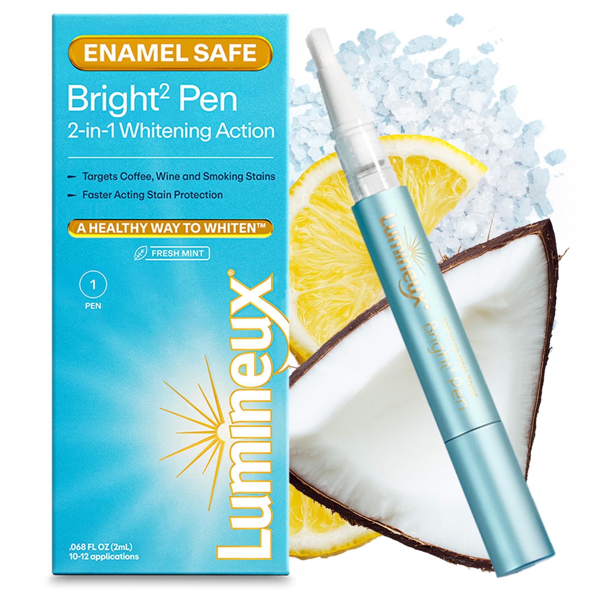 Lumineux 2-in-1 teeth whitening pen