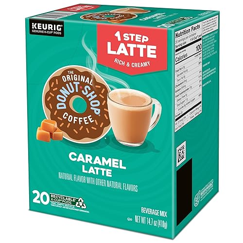 Miniatura 10 de The Original Donut Shop - Cápsulas de Caramel Latte para Single-Serve Keurig K-Cup, café saborizado, 20 unidades