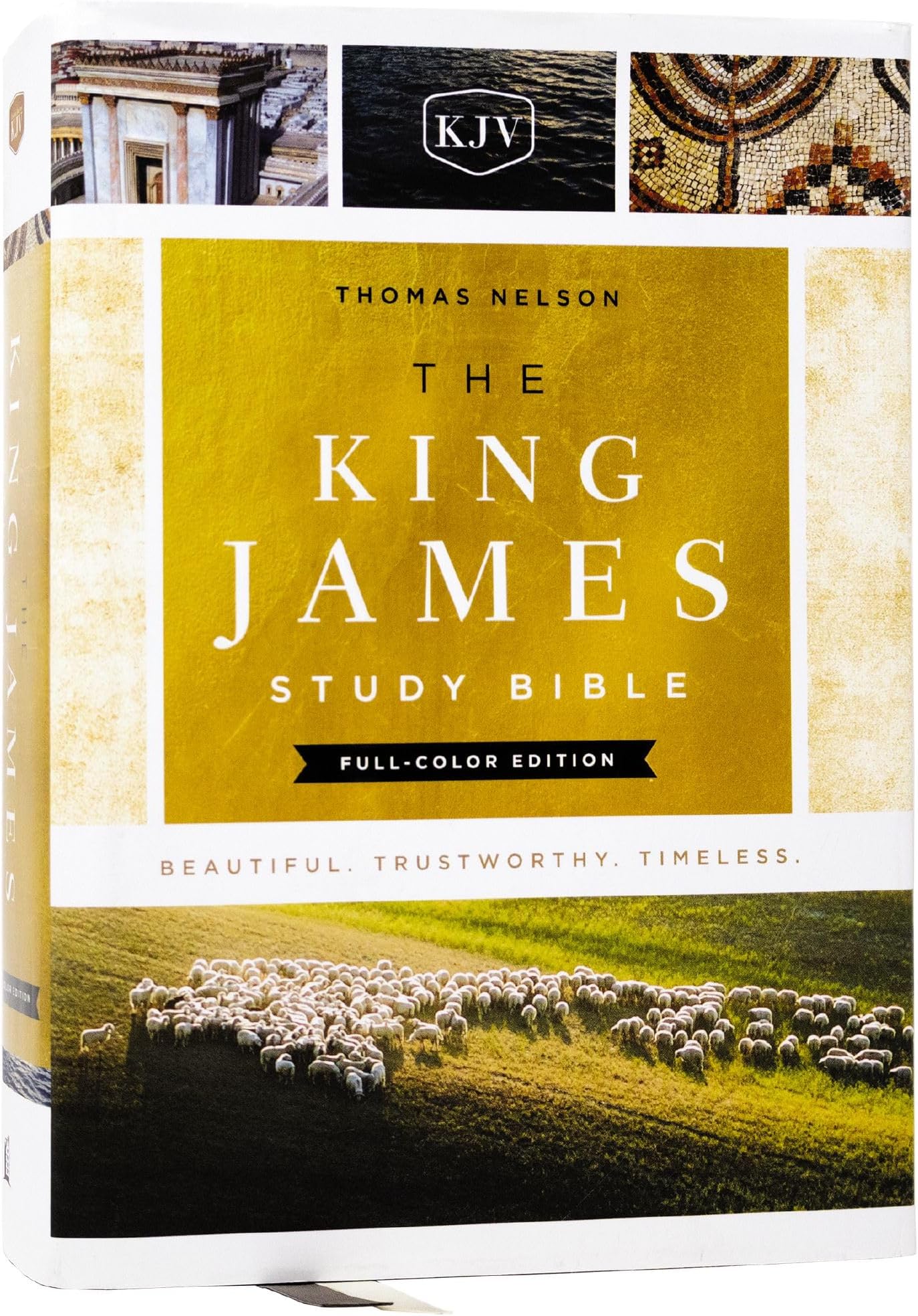 The King James Study Bible, Full-Color Edition, Cloth-bound Hardcover, Red Letter: KJV Holy Bible