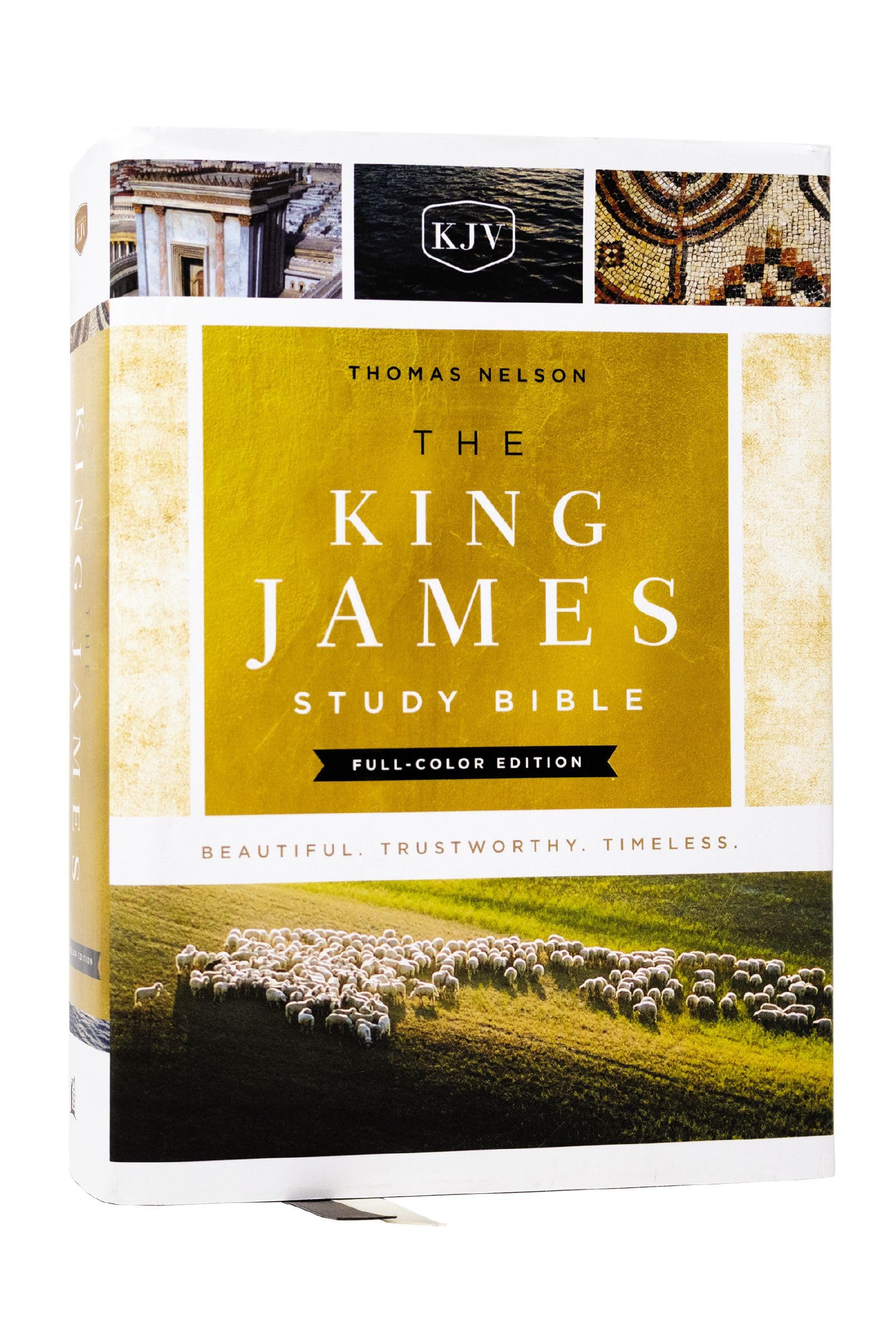 The King James Study Bible, Full-Color Edition, Cloth-bound Hardcover, Red Letter: KJV Holy Bible Hardcover – Large Print, 7 Sept. 2017