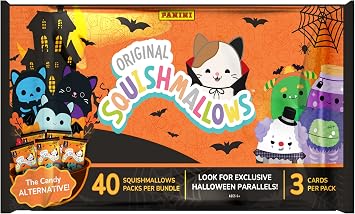 Panini Squishmallows Halloween Treat Packs Official Squishmallows Trading Cards Limited Edition Spooky Series Perfect for Trick-or-Treating or Collecting