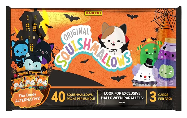 Panini Squishmallows Halloween Treat Packs – Official Squishmallows Trading Cards – Limited Edition Spooky Series – Perfect for Trick-or-Treating or Collecting