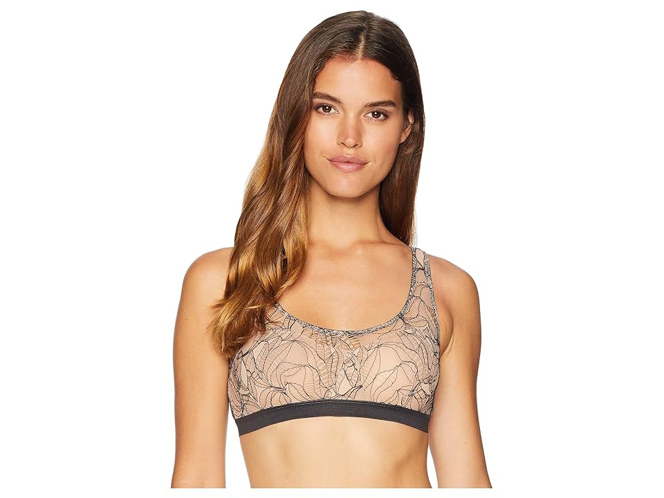 

ELSE Bohemian Tank Bra Top with Cross-Back (Powder/Slate) Women's Bra, Blue