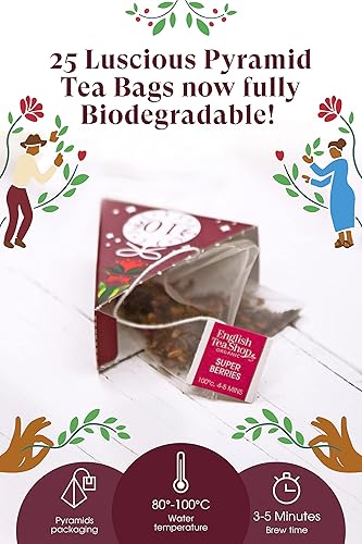 Miniatura 6 de English Tea Shop Calendario de Adviento - 25 bolsas de té biodegradables piramidales