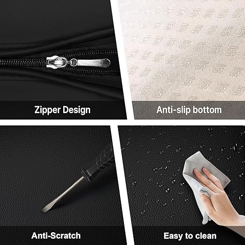 Miniatura 6 de Fundas de asiento delantero de automóvil para Ford Explorer 1993-2023, 2 asientos de ajuste personalizado, funda protectora de cuero, fundas