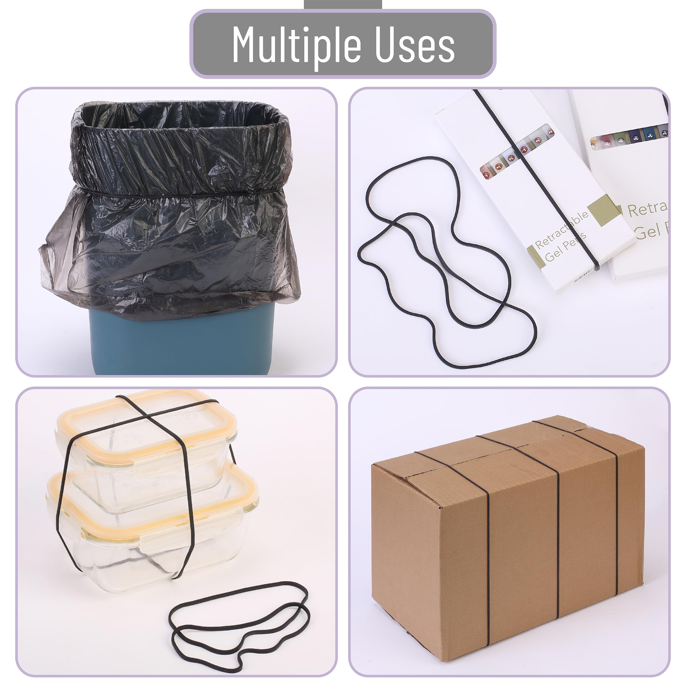 Mr. Pen- Large Rubber Bands, 100 Pack, Black, 7 Inch, Extra Large, Long, Office Supplies - Image 4
