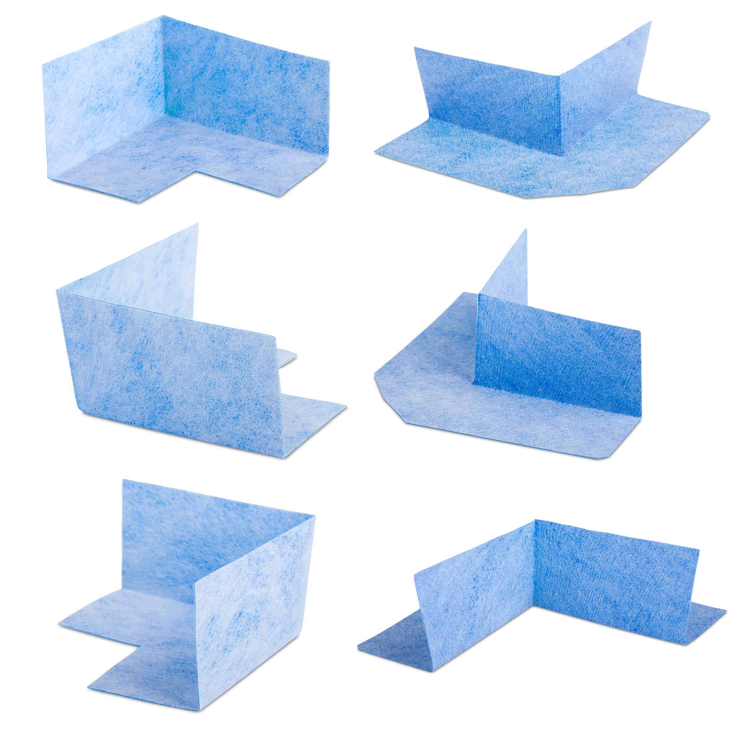 Dicht-Set 20Kg Balkonabdichtung 6m², 2 Innenecken, 2 Außenecke, 10M Dichtband, 1L Tiefengrund mit Wasserglas SET30