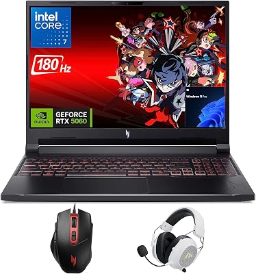 Acer Nitro V16 Gaming Laptop, 16" WUXGA IPS 180Hz (100% sRGB - best gaming laptop