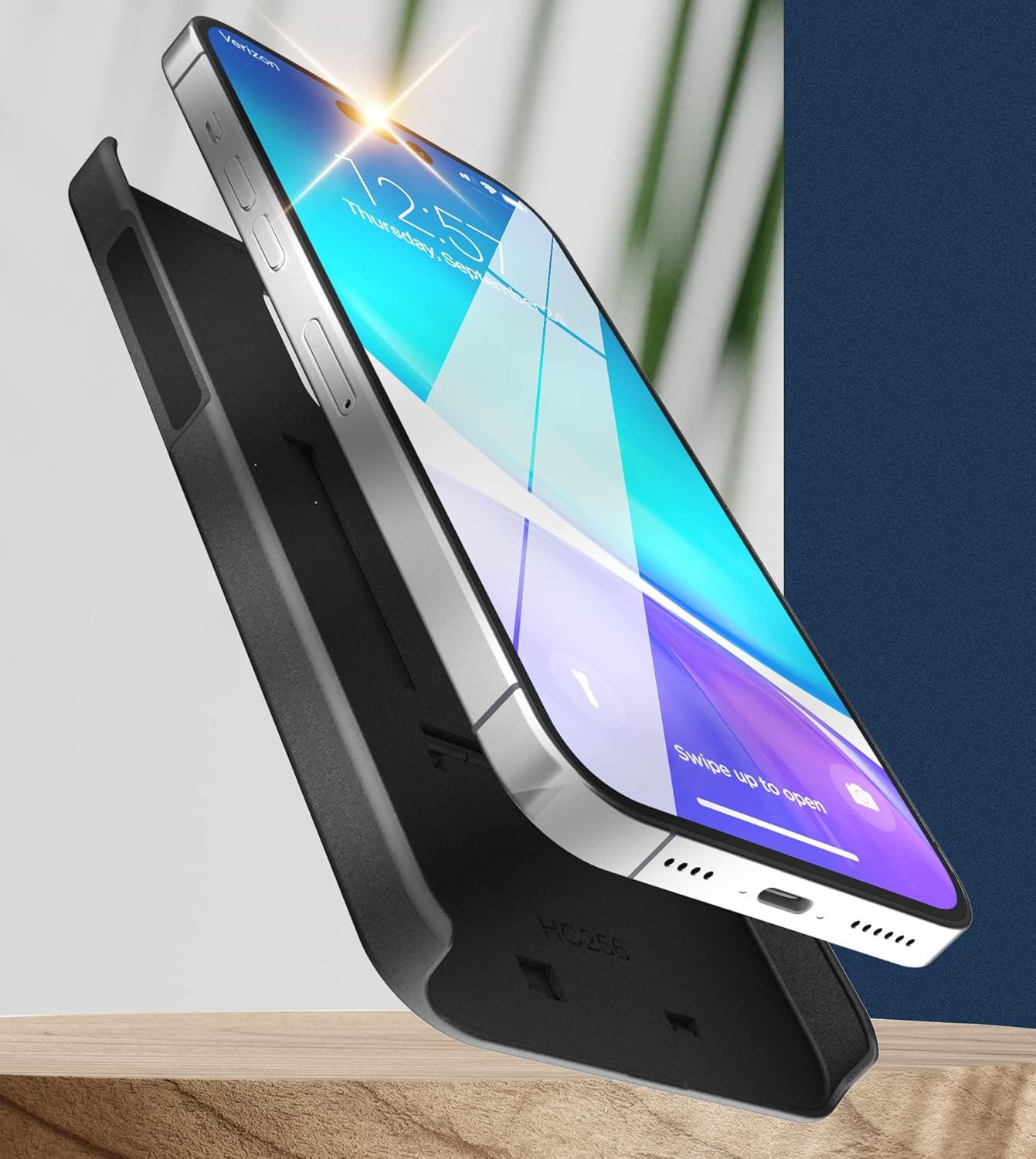 Encased DuraClip Holster Designed for iPhone 14 Case with Belt Clip and Kickstand (Matte Black) - Image 5