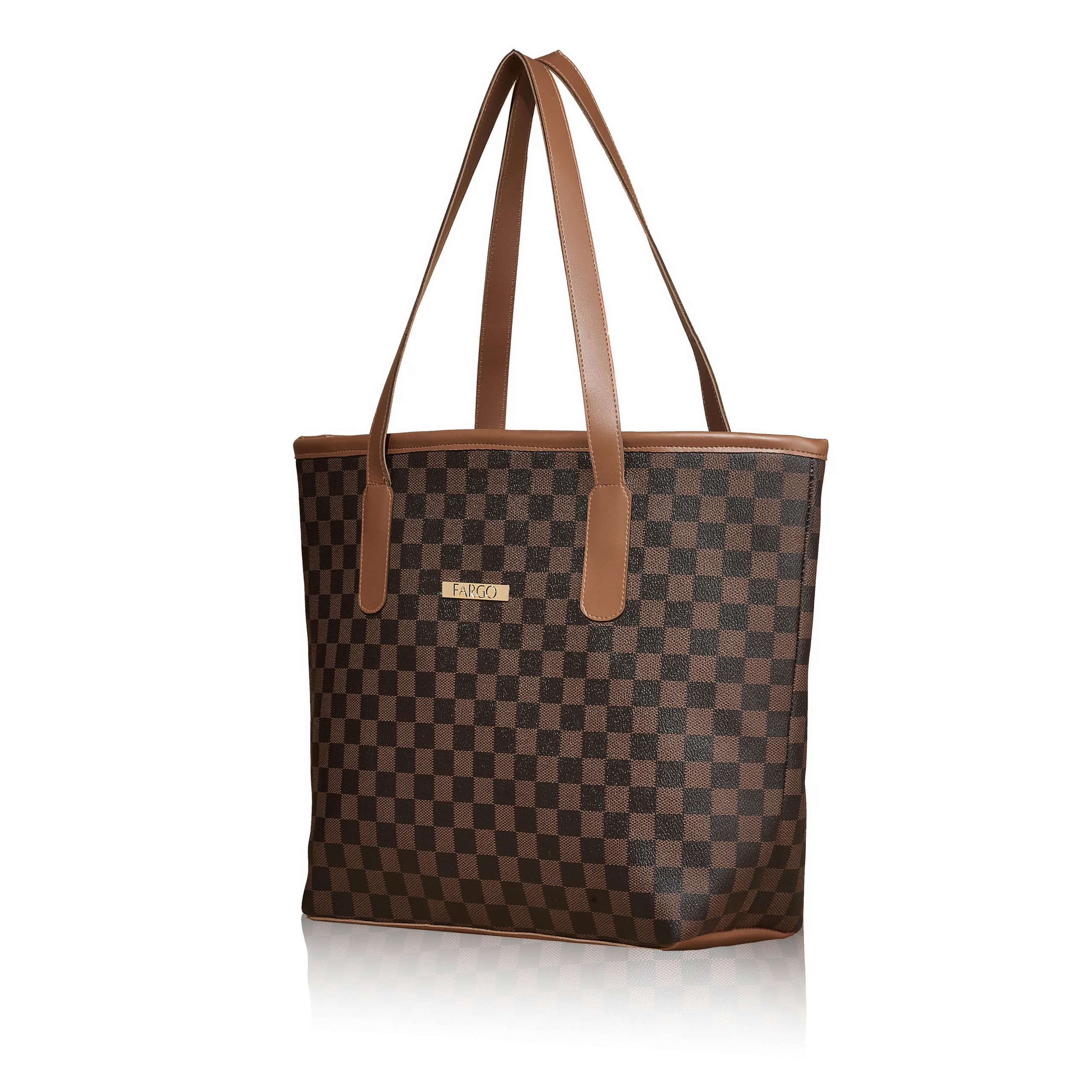 Fargo PU Womens Stylish Handbag Color Block (Brown) (B0D4HWSGGS) Amazon Price History, Amazon Price Tracker