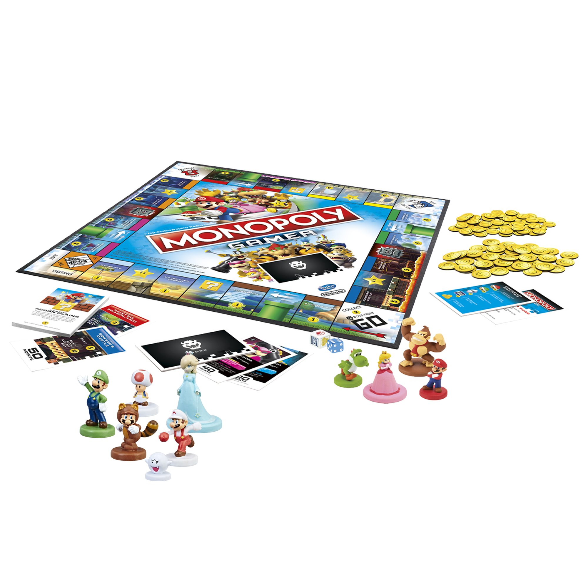 Monopoly Gamer Mario Kart Édition Limitée NEUF + 6 Pions Additionnels Neufs - Hasbro, RARE
