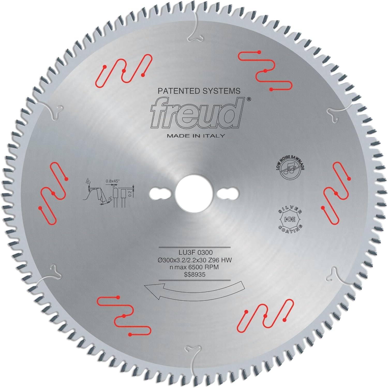 Freud LU3F03: 300mm x 96T Panel Sizing for Sliding Table Saws