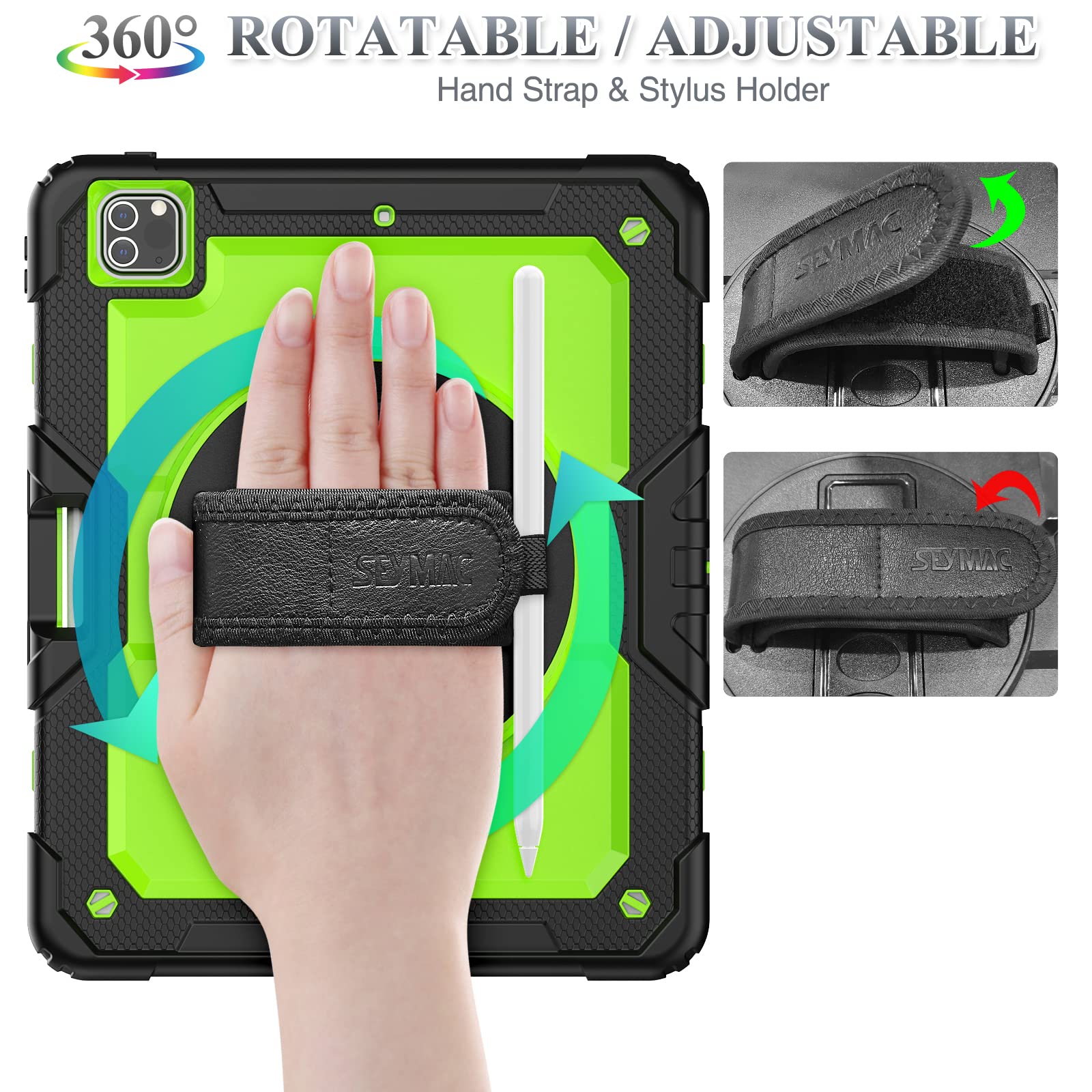 SEYMAC stock 12.9インチiPad Pro ブラック Amazon.co.jp: SEYMAC stock iPad Pro 12.9 ケース (第6/5/4/3