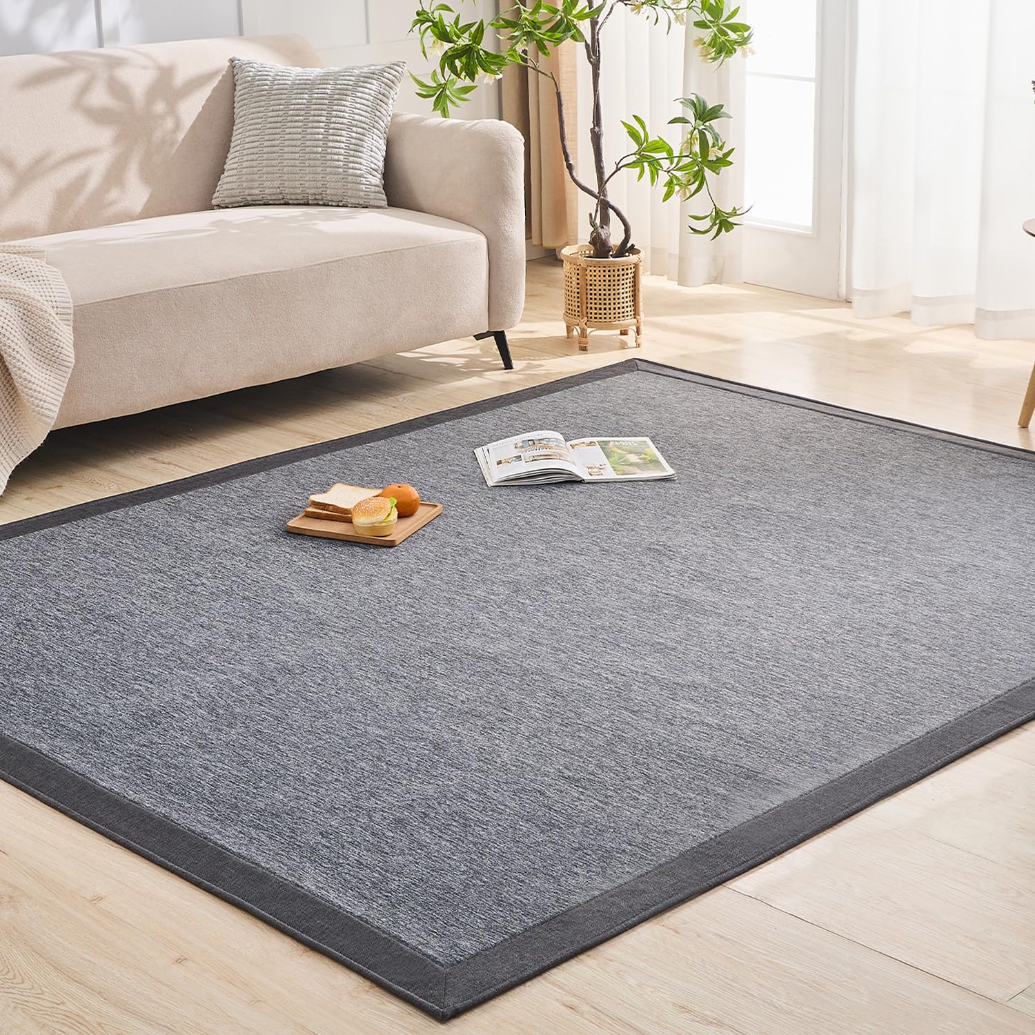 ウレタン入り洗える接触冷感ラグ 185×240 cm 洗える接触冷感キルトラグ｜超冷感シリーズ・厚みが選べる5mm