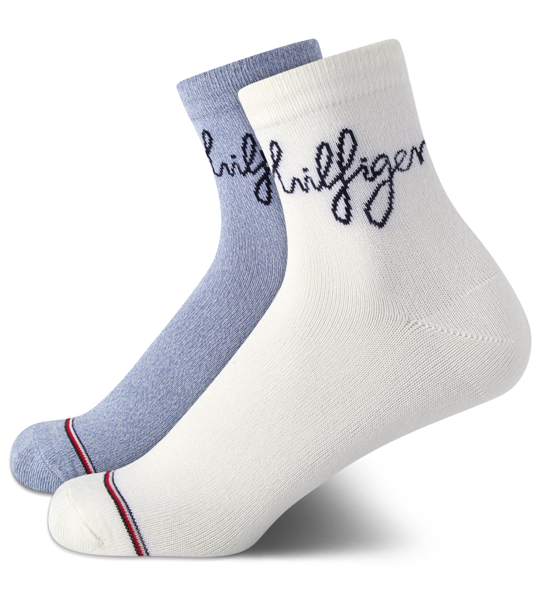 Tommy HilfigerWomen's Crew Socks - 2 Pack Casual Moisture-Wicking Mini Crew Half Calf Socks for Women (Sizes: 4-10)