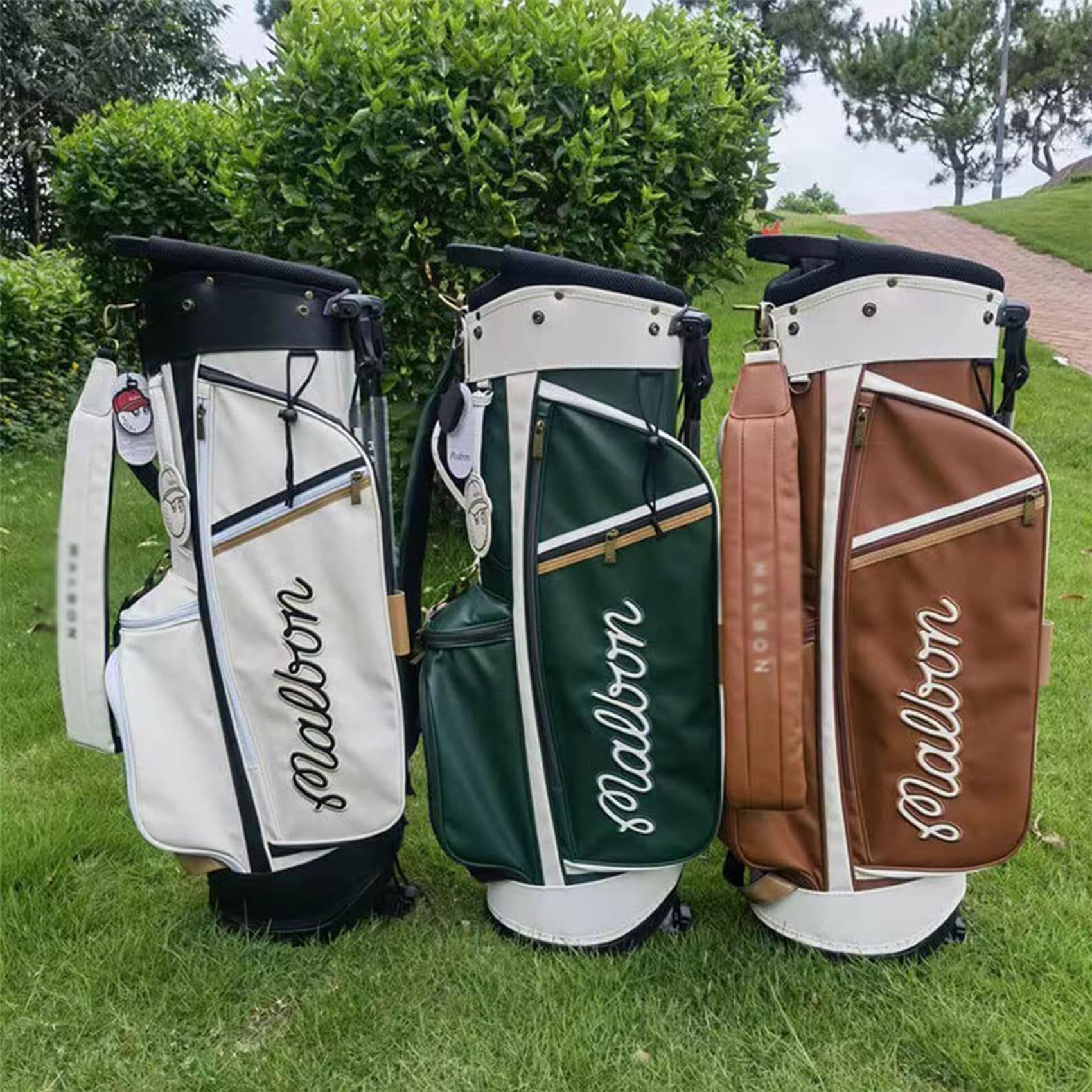 漁師キャディバッグ 帽子袋 ボーケイ キャディバッグ PUレザー スポーツゴルフ Amazon.co.jp: Vrapnudc 漁師キャディバッグ 帽子袋 ボーケイ キャディ