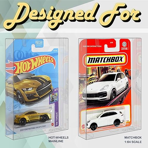 Miniatura 5 de MALKO Hot Wheels & Matchbox - Estuche protector para carros cardados 164 fundidos a presión, paquete de 10 unidades  Requiere montaje